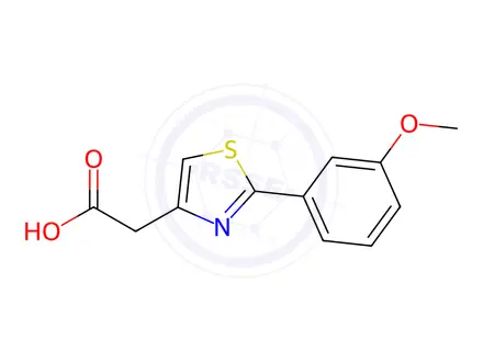 Chemical structure of [2-(3-Methoxy-phenyl)-thiazol-4-yl]-acetic acid