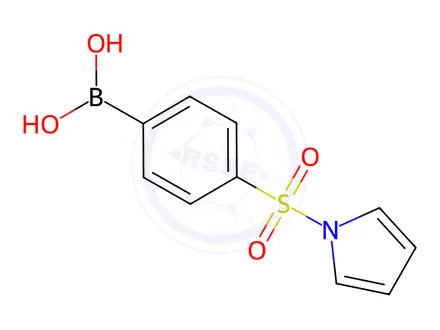 Chemical structure of 4-(1H-Pyrrol-1-ylsulfonyl)phenylboronic Acid