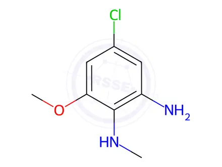 Chemical structure of 4-Chloro-6-methoxy-N1-methylbenzene-1,2-diamine
