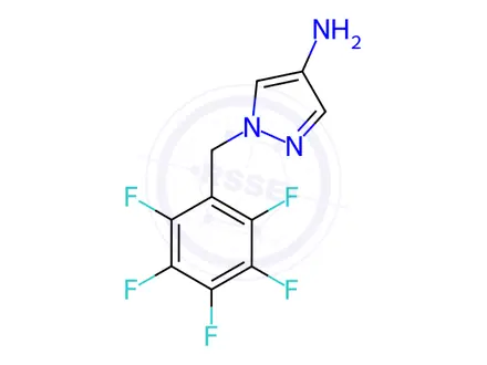 Chemical structure of 1-((Perfluorophenyl)methyl)-1h-pyrazol-4-amine