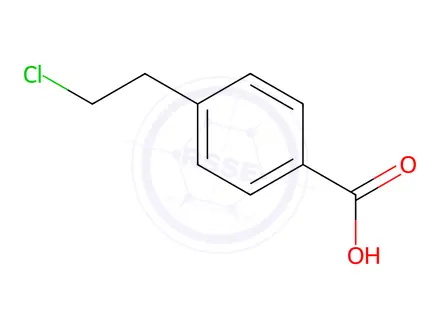 Chemical structure of 4-(2-Chloroethyl)Benzoic Acid