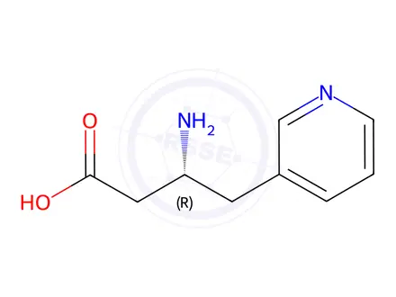 Chemical structure of (R)-3-Amino-4-(3-pyridyl)-butyric acid2HCl