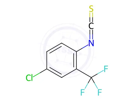 Chemical structure of 4-Chloro-2-(trifluoromethyl)phenyl Isothiocyanate