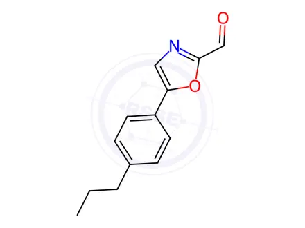 Chemical structure of 5-(4-Propylphenyl)oxazole-2-carbaldehyde