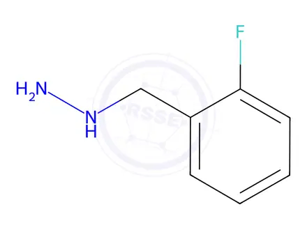 Chemical structure of 2-Fluorobenzylhydrazine Dihydrochloride
