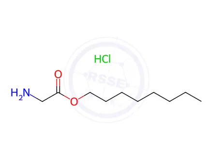 Chemical structure of GLYCINE N-OCTYL ESTER HYDROCHLORIDE