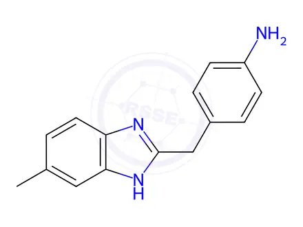 Chemical structure of 4-(5-METHYL-1H-BENZOIMIDAZOL-2-YLMETHYL)-PHENYLAMINE DIHYDROCHLORIDE