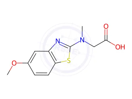 Chemical structure of n-(5-methoxy-1,3-benzothiazol-2-yl)-n-methylglycine