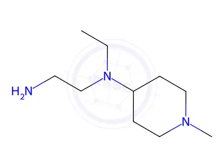 Chemical structure of N1-ethyl-N1-(1-methylpiperidin-4-yl)ethane-1,2-diamine