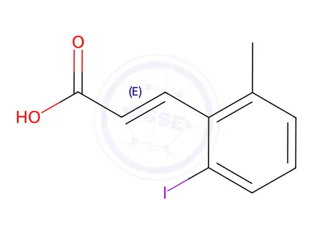Chemical structure of 2-Iodo-6-methylcinnamic acid