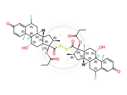 Chemical structure of Fluticasone Propionate Impurity H