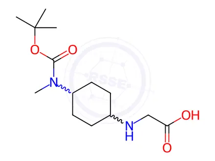 Chemical structure of 2-((4-((2-(tert-Butoxy)-2-oxoethyl)amino)cyclohexyl)amino)acetic acid