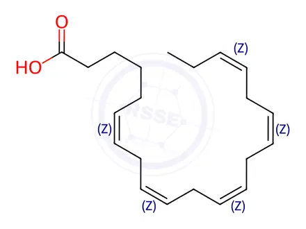 Chemical structure of Heneicosapentaenoic Acid