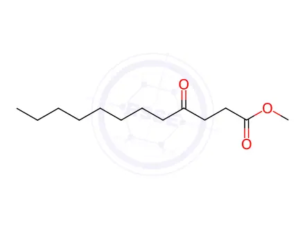 Chemical structure of 4-Ketododecanoic acid methyl ester