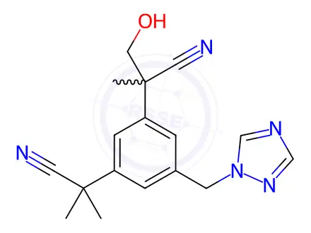 Chemical structure of Hydroxy Anastrozole