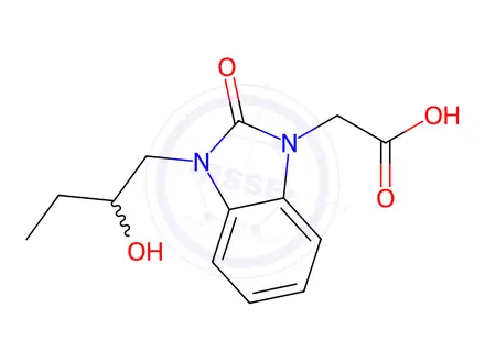 Chemical structure of 2-[3-(2-Hydroxybutyl)-2-oxo-2,3-dihydro-1H-benzimidazol-1-yl]acetic acid