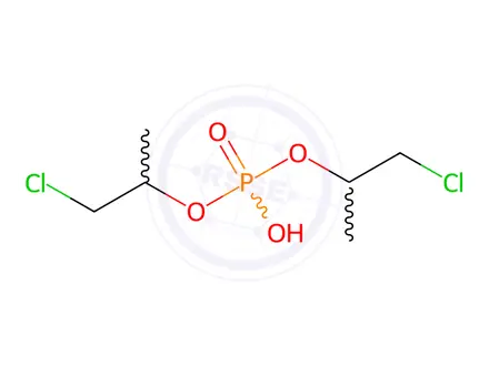 Chemical structure of Bis-(1-chloro-2-propyl)phosphate