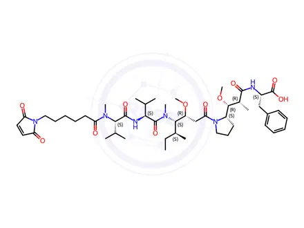 Chemical structure of Mc-MMAF