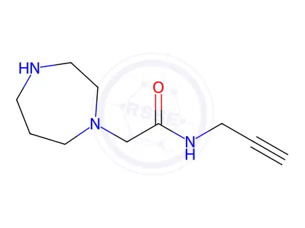 Chemical structure of 2-(1,4-Diazepan-1-yl)-N-(prop-2-yn-1-yl)acetamide