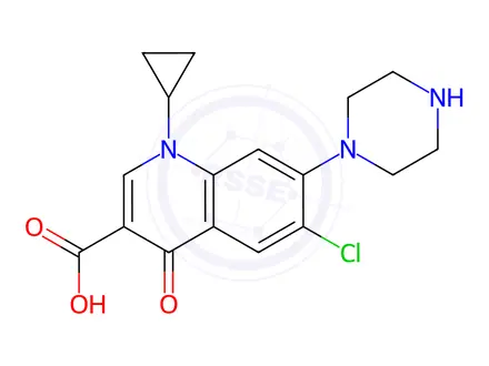 Chemical structure of Ciprofloxacin Impurity 8