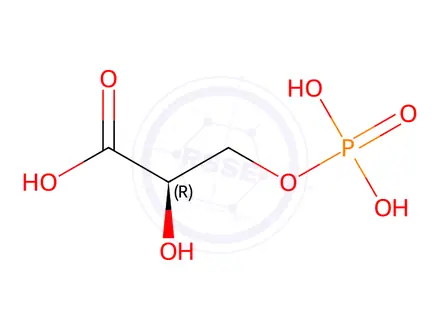 Chemical structure of D(-)3-Phosphoglyceric acid tri(cyclohexylammonium) salt