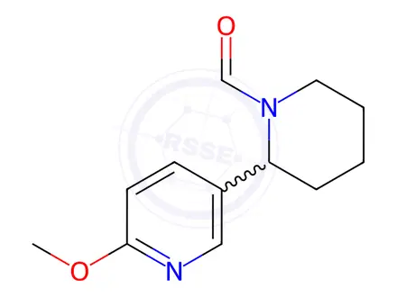 Chemical structure of 2-(6-Methoxypyridin-3-yl)piperidine-1-carbaldehyde