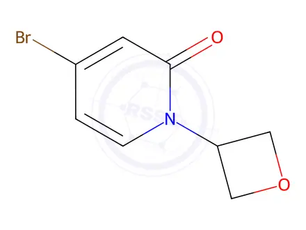 Chemical structure of 4-Bromo-1-(oxetan-3-yl)pyridin-2(1H)-one