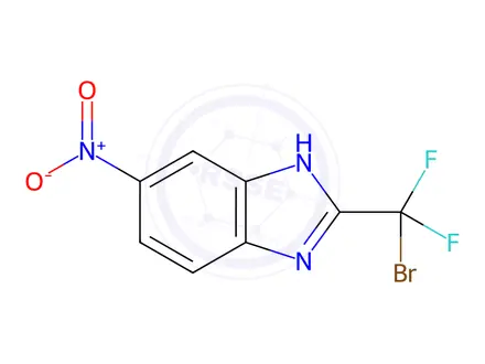 Chemical structure of 2-(Bromodifluoromethyl)-5-nitro-1H-benzo[d]imidazole