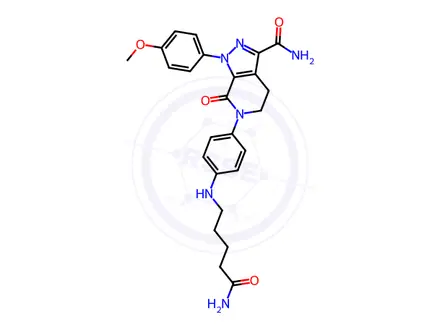 Chemical structure of Apixaban Impurity BMS-724914-01