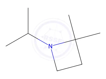 Chemical structure of Azetidine, 2,2-dimethyl-1-(1-methylethyl)-(9CI)