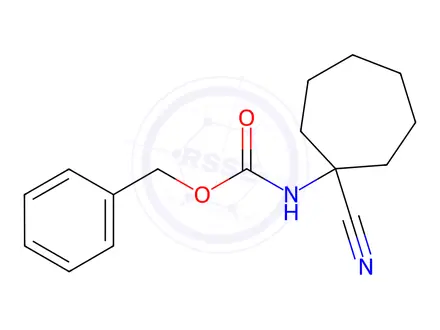 Chemical structure of Benzyl N-(1-Cyanocycloheptyl)carbamate