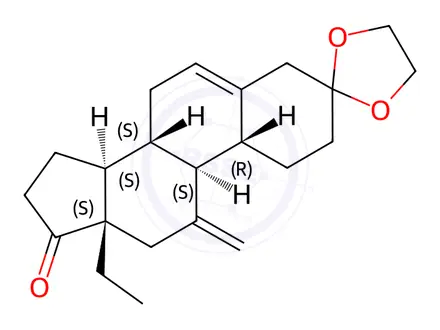Chemical structure of Etonogestrel Impurity 3