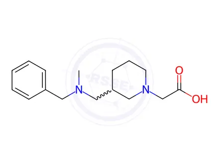 Chemical structure of 2-(3-((Benzyl(methyl)amino)methyl)piperidin-1-yl)acetic acid