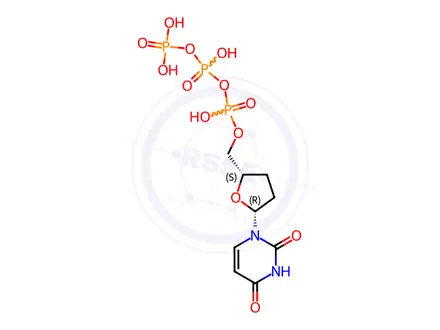 Chemical structure of Dideoxyuridine Triphosphate