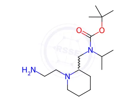 Chemical structure of tert-Butyl ((1-(2-aminoethyl)piperidin-2-yl)methyl)(isopropyl)carbamate