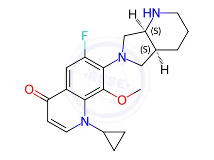 Chemical structure of Moxifloxacin Impurity 24