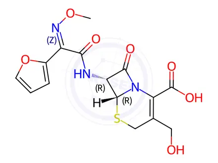 Chemical structure of Cefuroxime sodium Impurity A