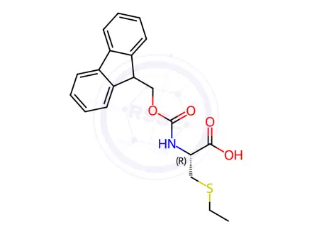 Chemical structure of Fmoc-Cys(Et)-OH