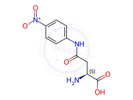 Chemical structure of H-Asp(pNA)-OH·HCl