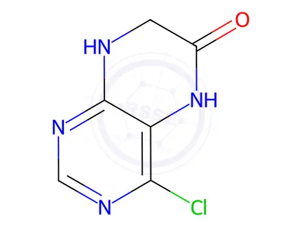 Chemical structure of 4-Chloro-7,8-dihydropteridin-6(5H)-one