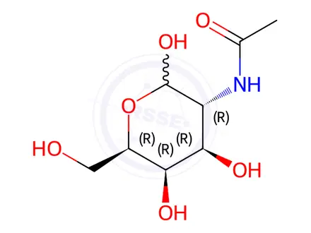 Chemical structure of N-Acetyl-D-galactosamine(chain)