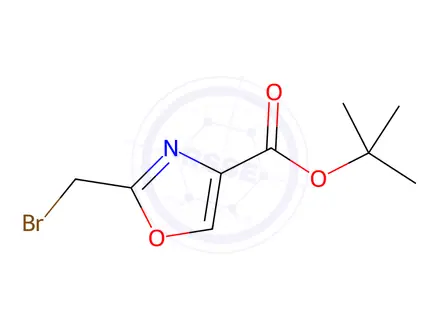 Chemical structure of 4-Bromo-2-methylbutan-2-yl oxazole-4-carboxylate