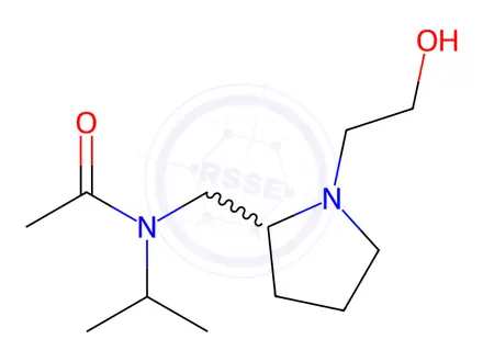 Chemical structure of N-((1-(2-Hydroxyethyl)pyrrolidin-2-yl)methyl)-N-isopropylacetamide