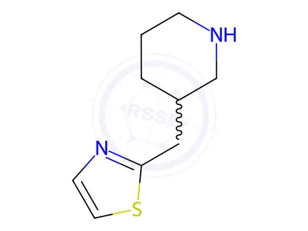 Chemical structure of 2-(3-Piperidylmethyl)thiazole