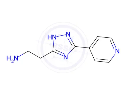 Chemical structure of 2-(5-(pyridin-4-yl)-1H-1,2,4-triazol-3-yl)ethanamine
