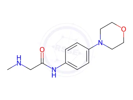 Chemical structure of 2-(METHYLAMINO)-N-(4-MORPHOLIN-4-YLPHENYL)ACETAMIDE DIHYDROCHLORIDE