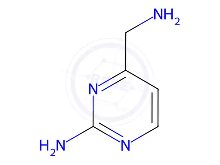 Chemical structure of 4-(AMINOMETHYL)PYRIMIDIN-2-AMINE DIHYDROCHLORIDE