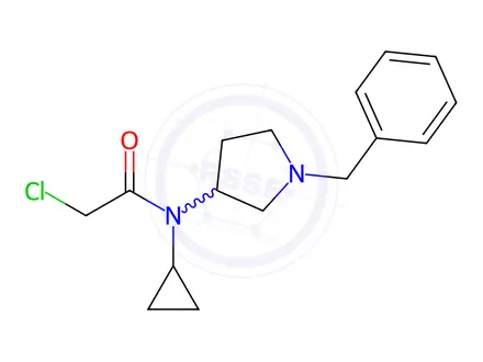 Chemical structure of N-(1-Benzylpyrrolidin-3-yl)-2-chloro-N-cyclopropylacetamide