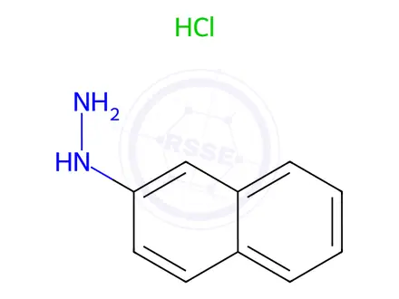 Chemical structure of 2-Naphthylhydrazine hydrochloride