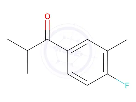 Chemical structure of 1-(4-Fluoro-3-methylphenyl)-2-methylpropan-1-one